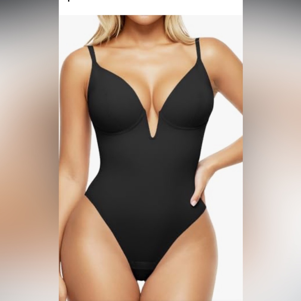 Elegant Black Shapewear Bodysuit